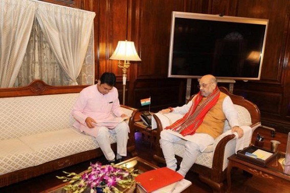 Tripura CM met Union Home Minister at Delhi, discussed ADC area development, Rose Valley scam investigation and other issues